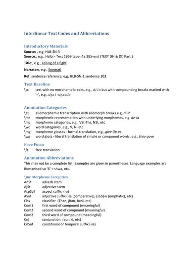 Interlinear Codes