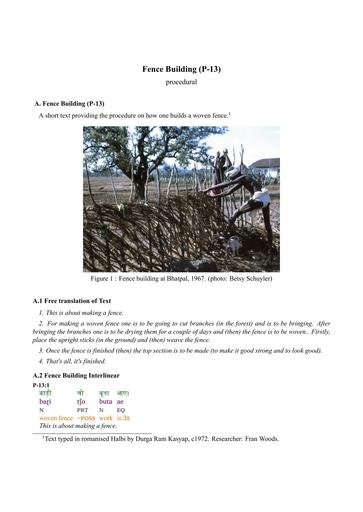 P-13: Fence Building